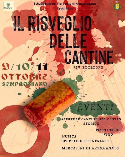 Semproniano risveglia le sue cantine: tre giorni tra vino, spettacoli, musica e tradizioni