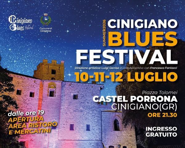 CINIGIANO BLUES FESTIVAL SUMMER 2026 